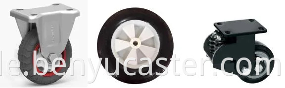 Transparent rotblau schwarz Farbe Caster Wheel mit PU und Zinkbeschichtung für Möbel